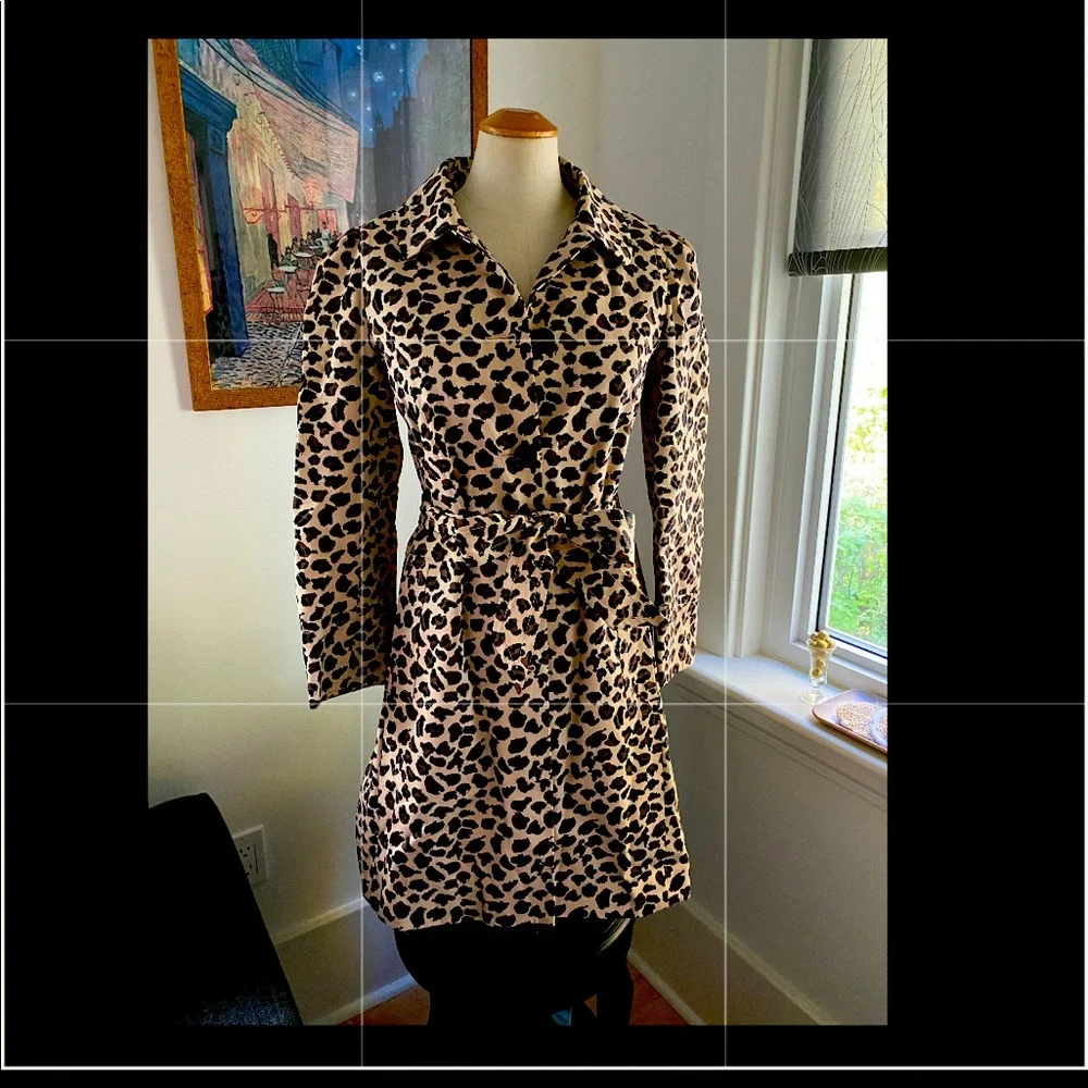 Marc by Marc Jacobs - Leopard Trench Coat - S - Picture 2 of 5